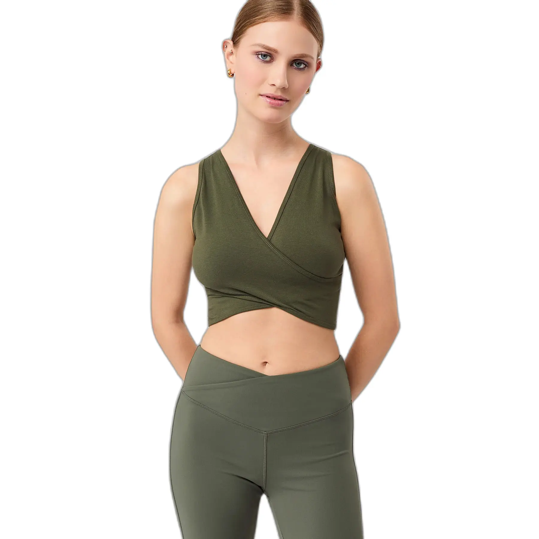 V-Ausschnitt-BH für Frauen Mandala Pilates
