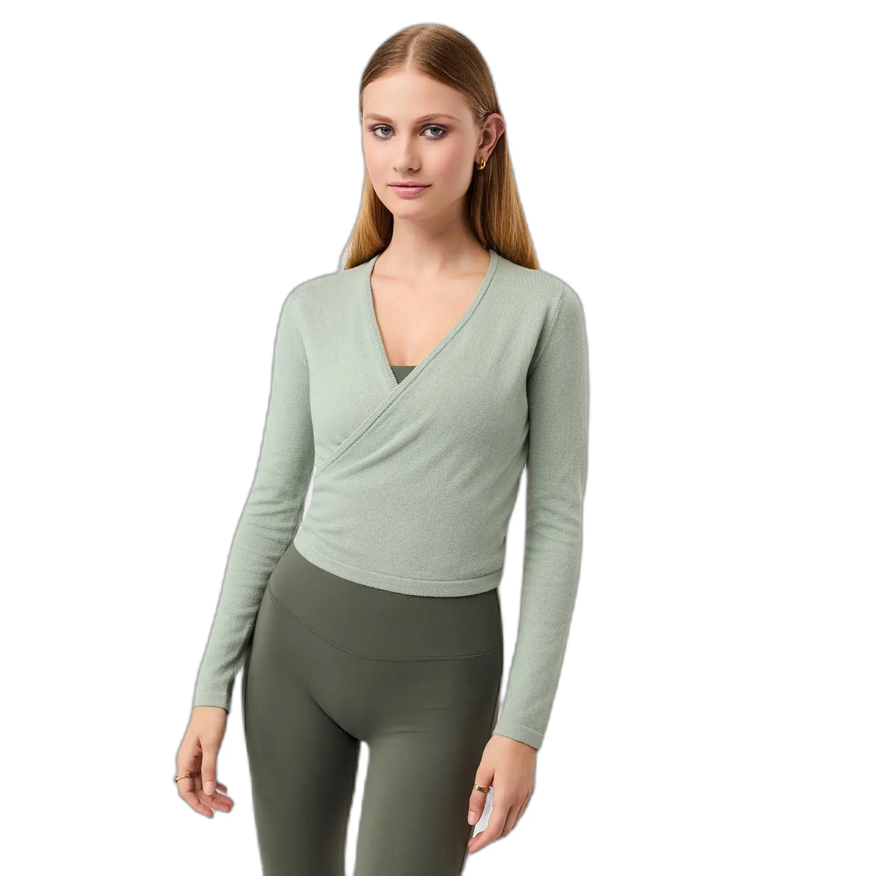 Strick-Wickeljacke Damen Mandala Wrap