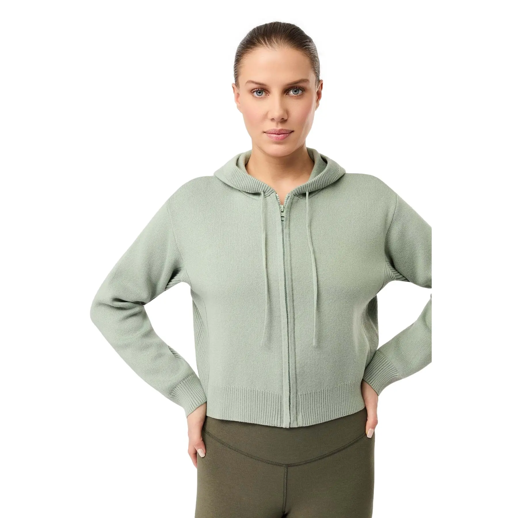 Dames gebreide hoodie Mandala