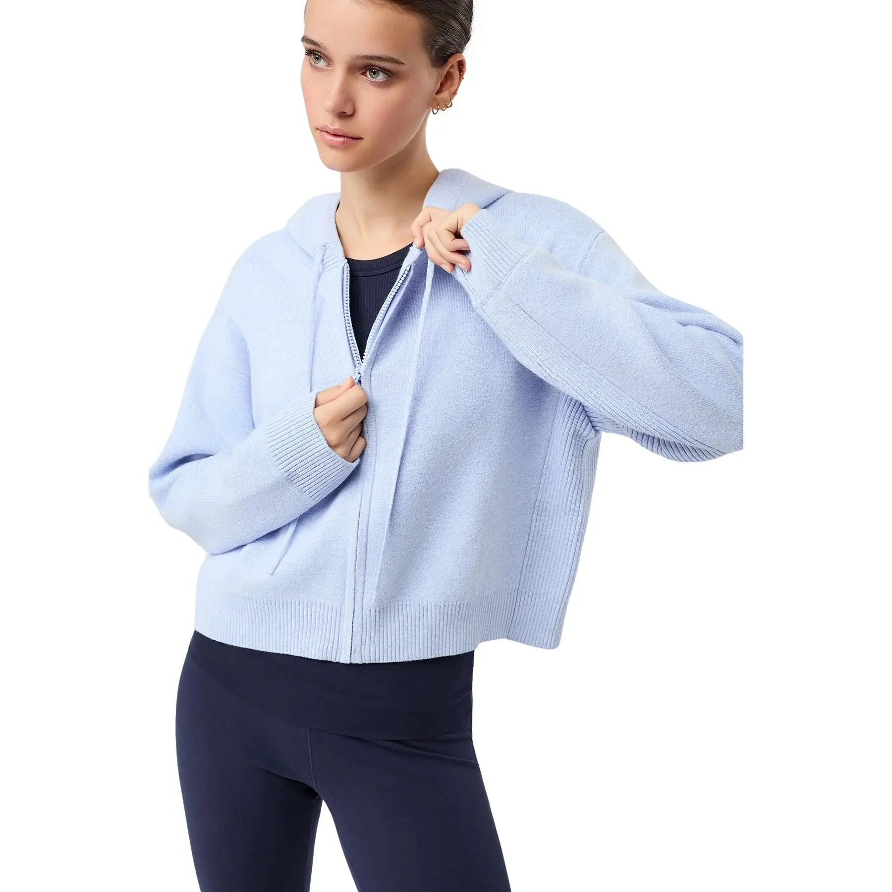Dames gebreide hoodie Mandala