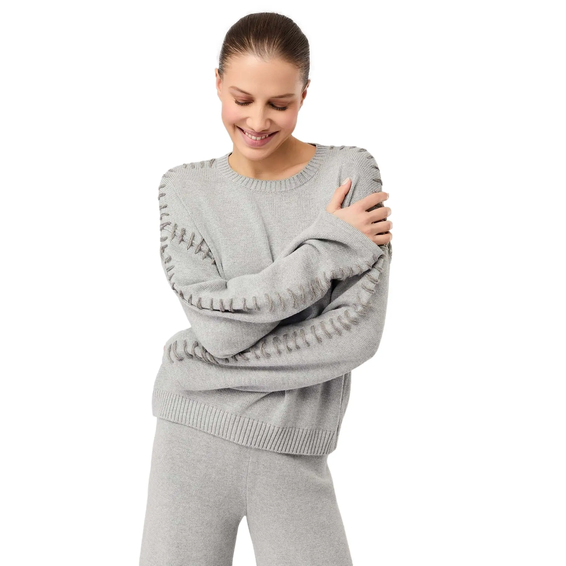 Pull ample tricoté femme Mandala