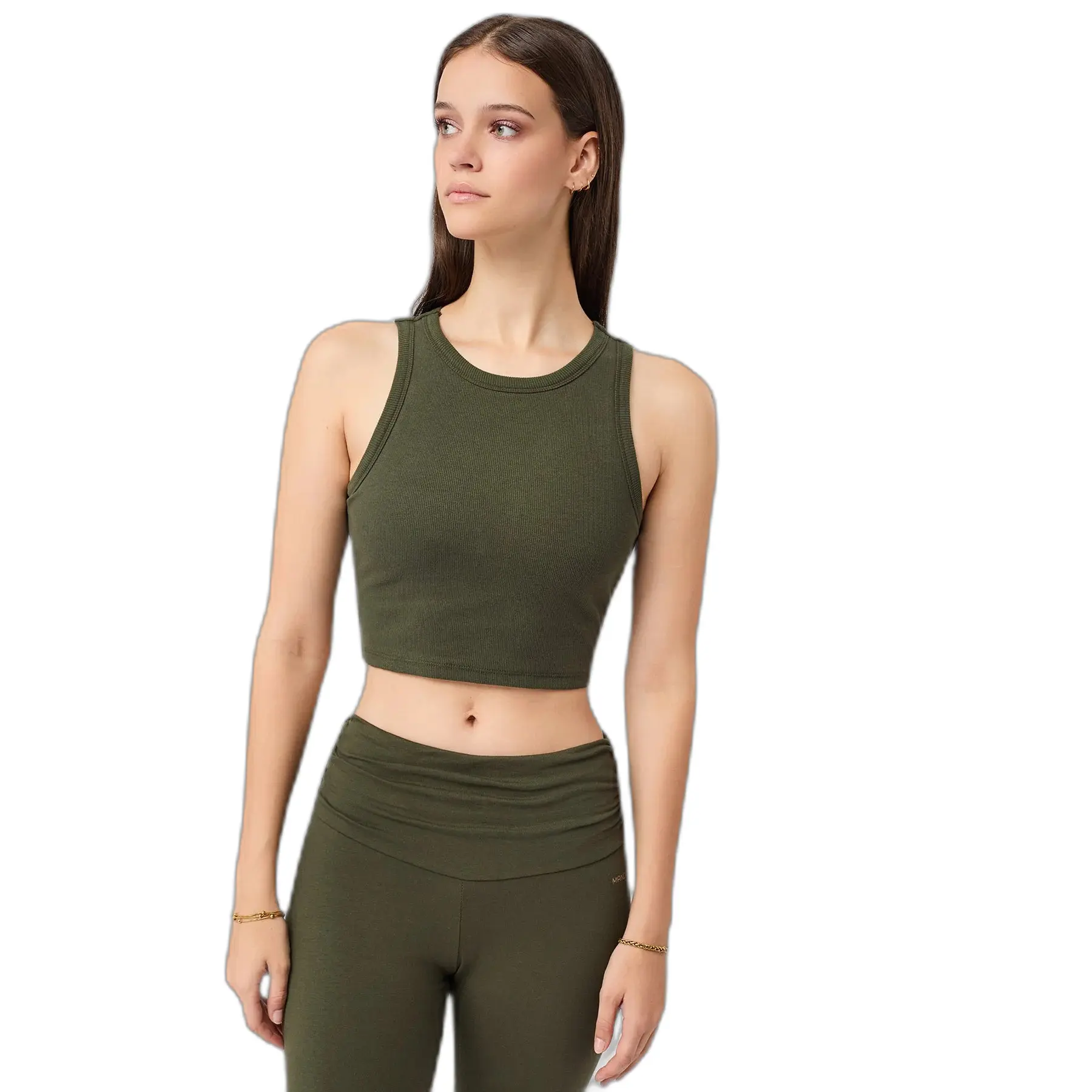 Kurzes Tanktop, Damen Mandala Athleisure