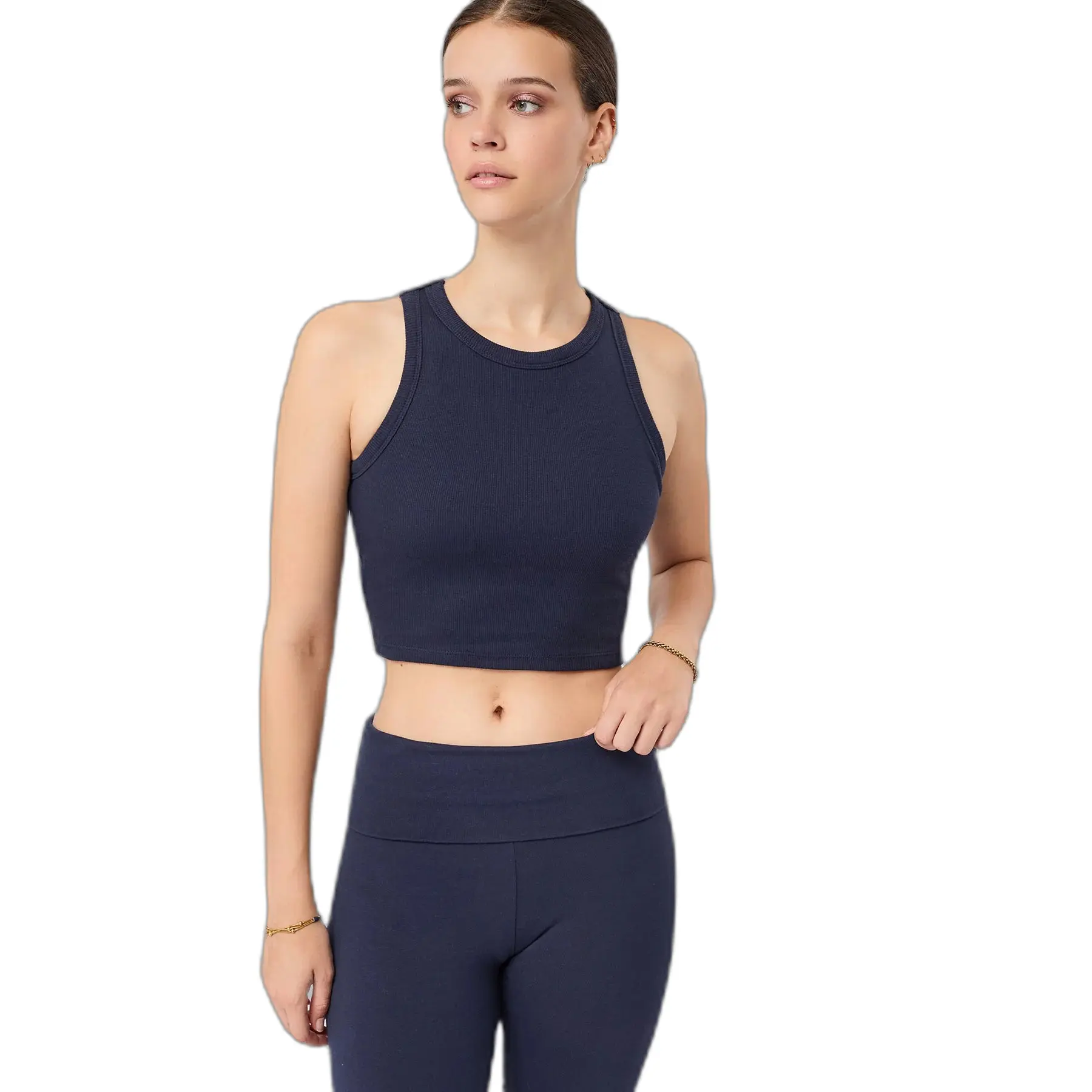 Kurzes Tanktop, Damen Mandala Athleisure