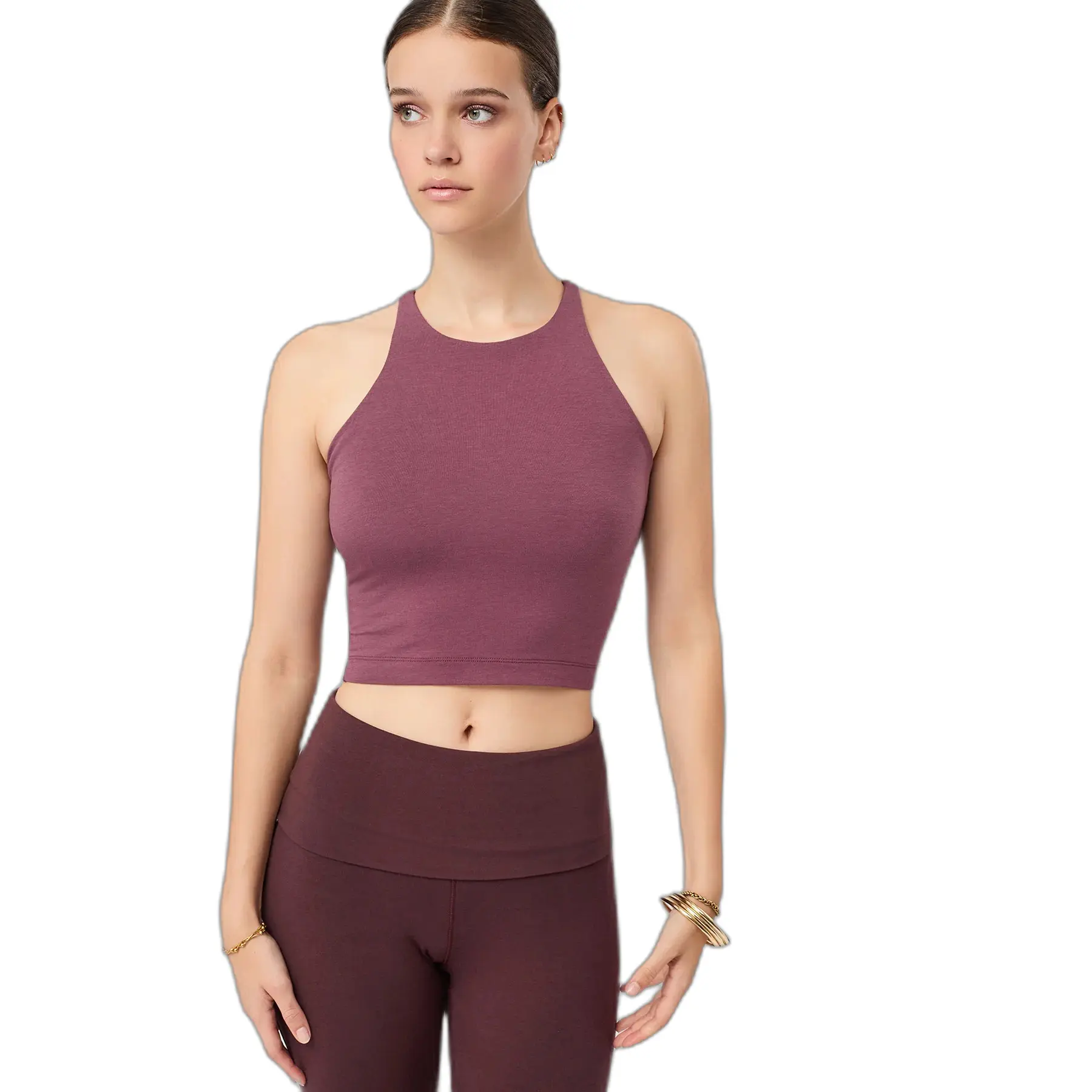 Dames tanktop met gekruiste schouderbanden Mandala Cross