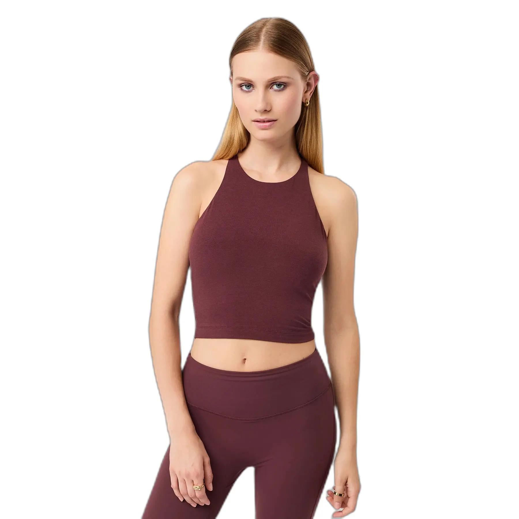 Dames tanktop met gekruiste schouderbanden Mandala Cross