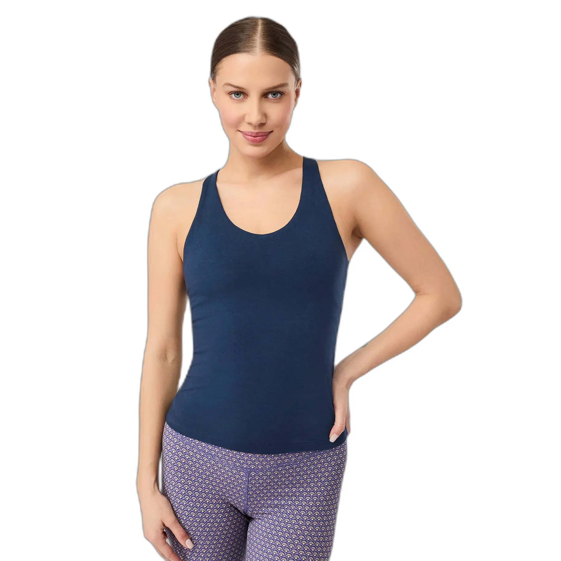 Frauen Tanktop mit feinen Kreuzträgern Mandala All Sports
