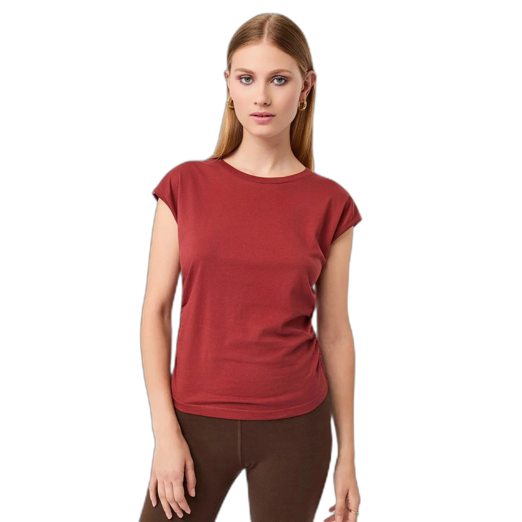 Vrouwen T-shirt met zijsnits Mandala