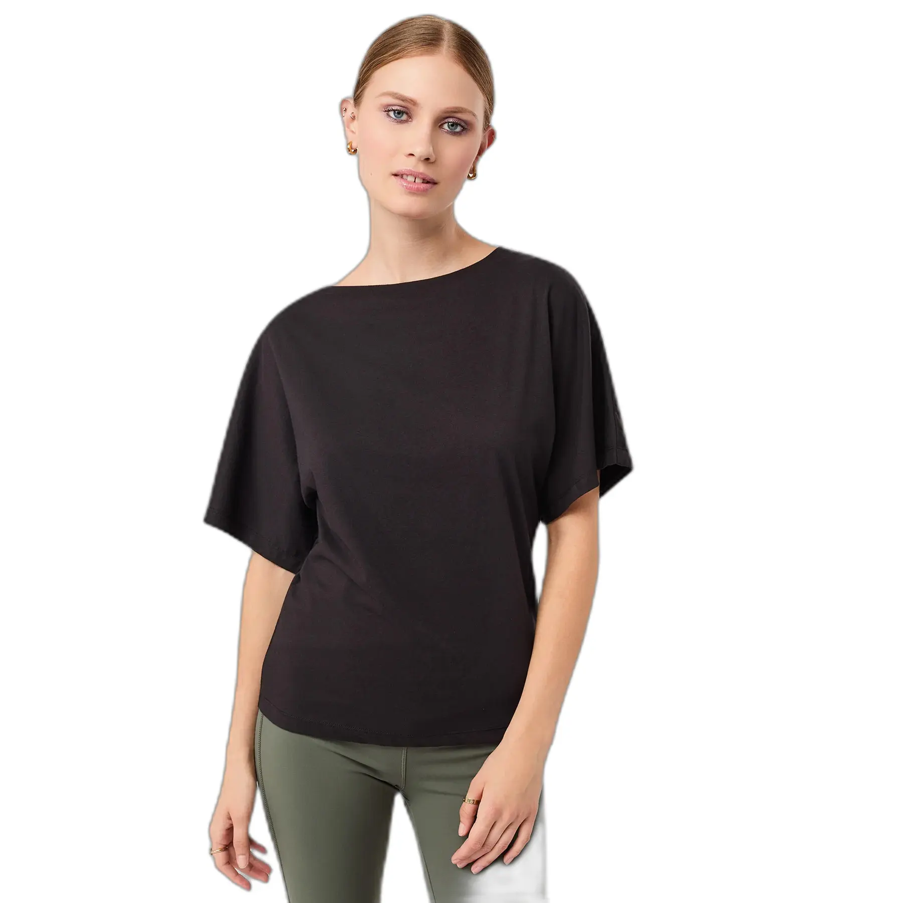 Vrouwen T-shirt Fluide Mandala Butterfly