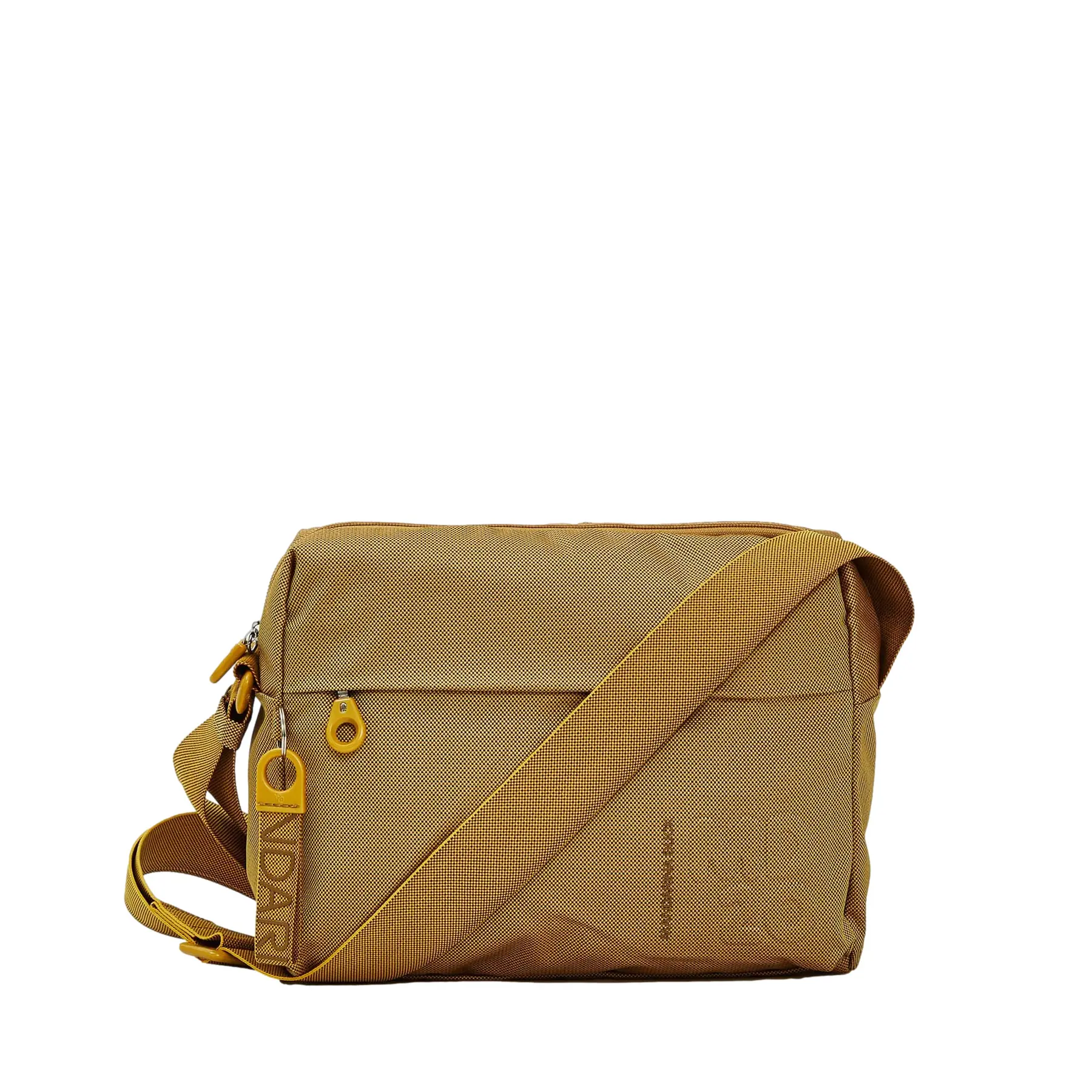 Mandarina Duck Unisex Jaune Medium Shoulder Bag With Double Front Pocket Md20