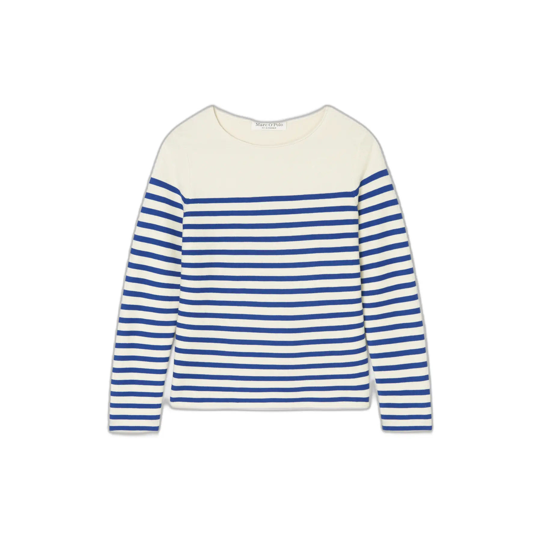 Maglione a collo bateau a righe da donna Marc O'Polo