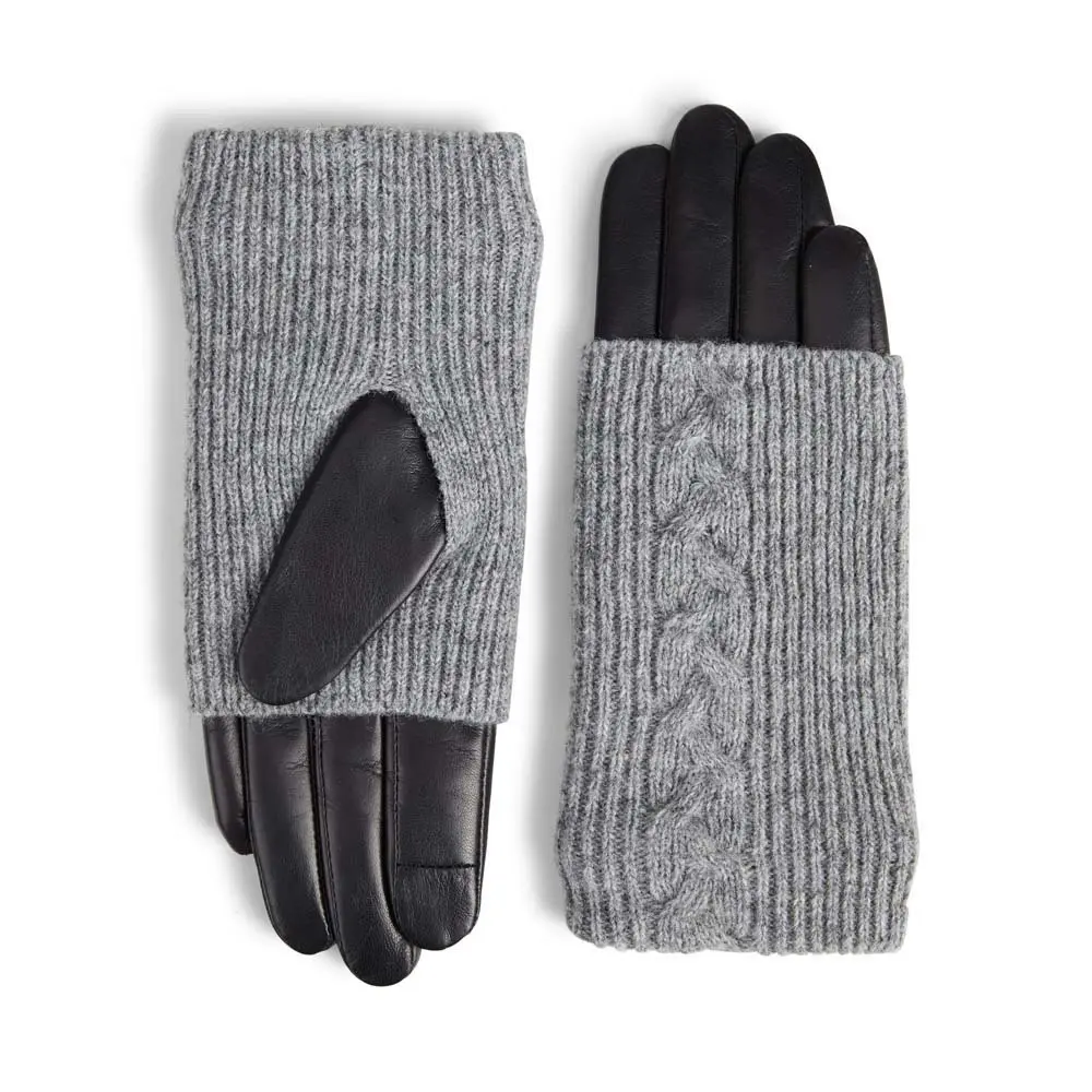 Markberg Damen Noir Gants Tricot Torsadé Femme Helly