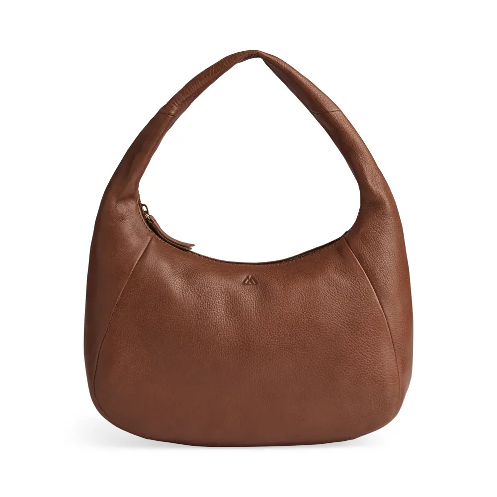 Markberg Damen Marron Vintage Weichleder Handtasche Ulrikke