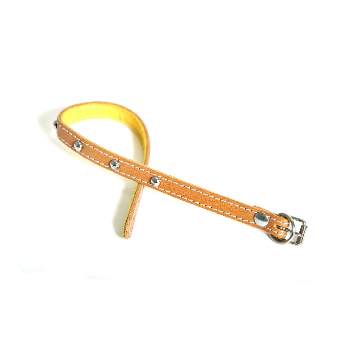 Leather dog collar Martin Sellier Feut Clou