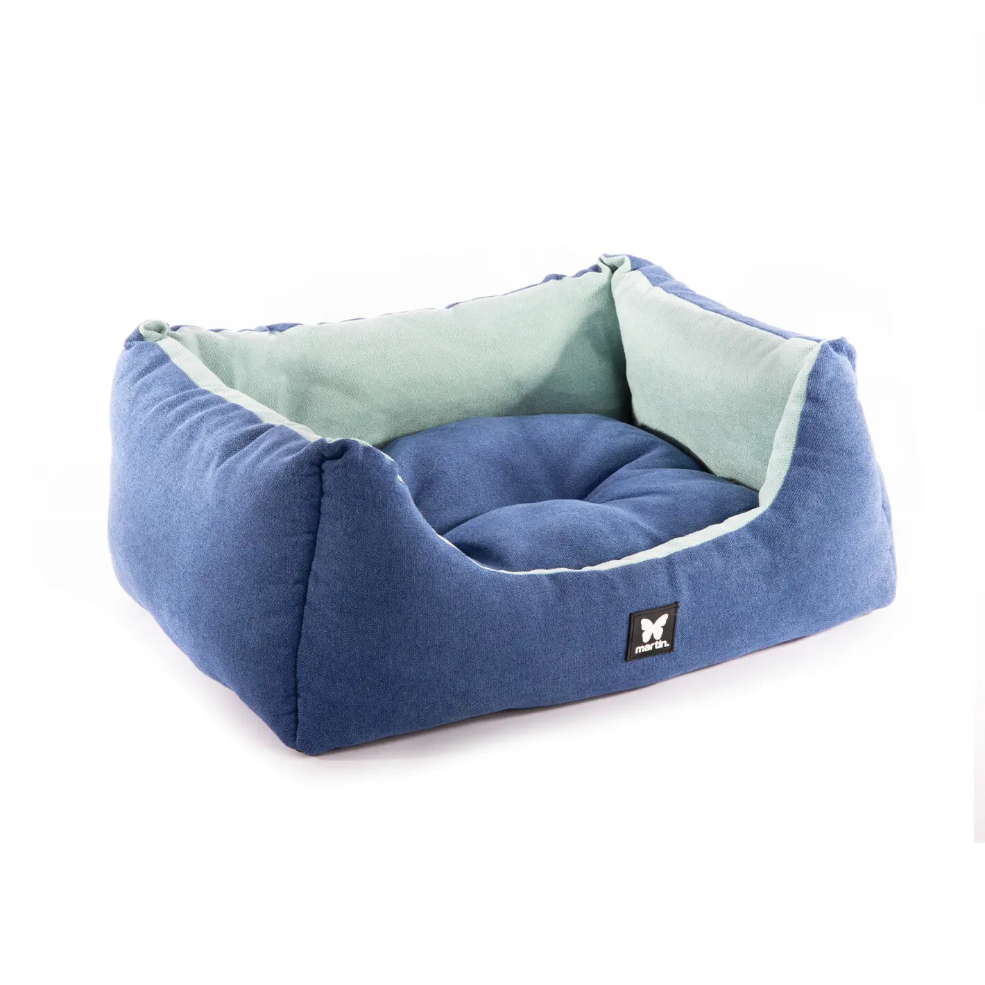 Suede dog and cat basket Martin Sellier Domino