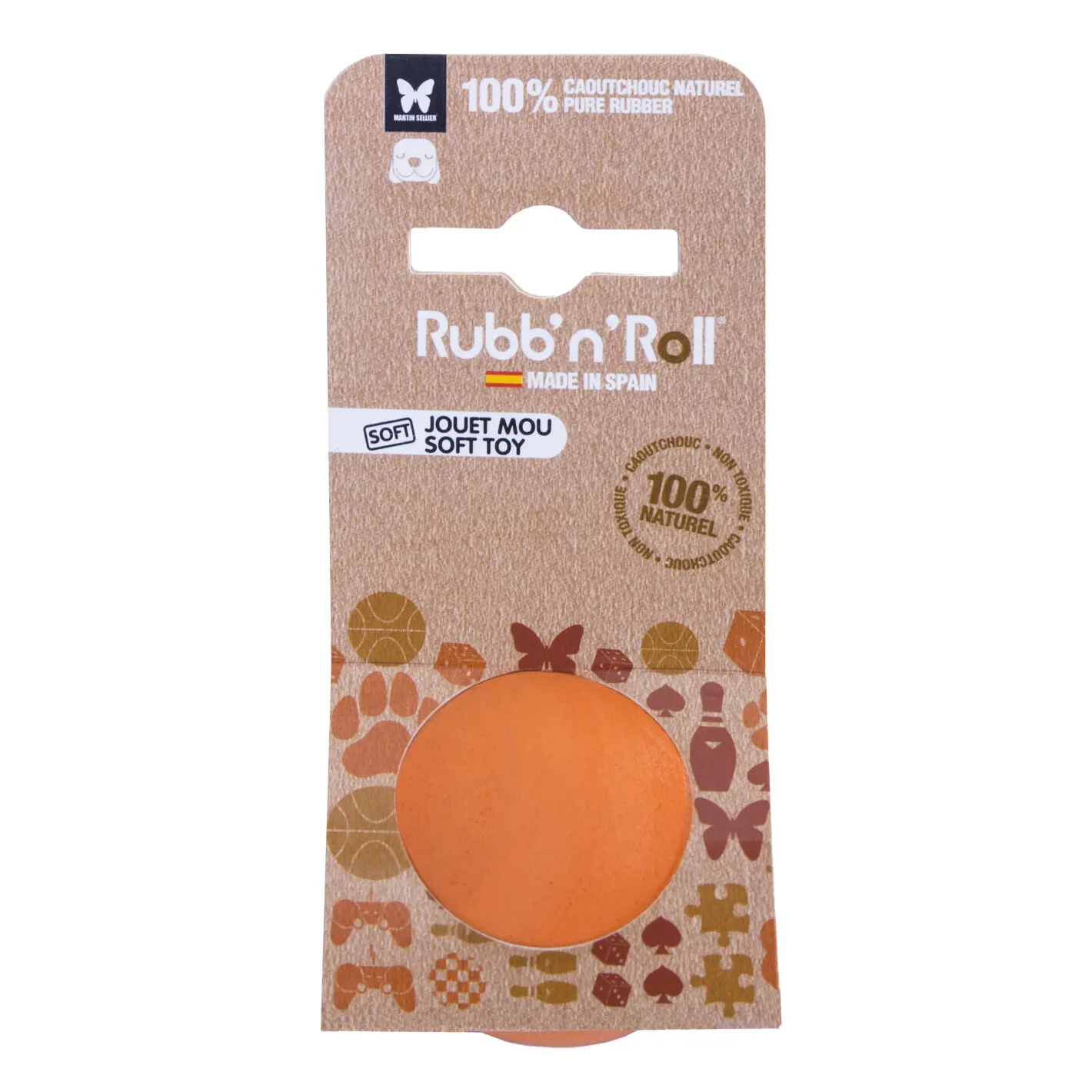Giocattolo per cani tennis Martin Sellier Rubb'n Soft