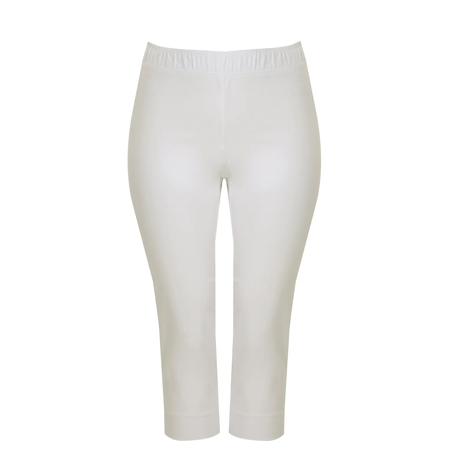 Mat Fashion Women's Blanc Capri Jogging Trousers Basic
