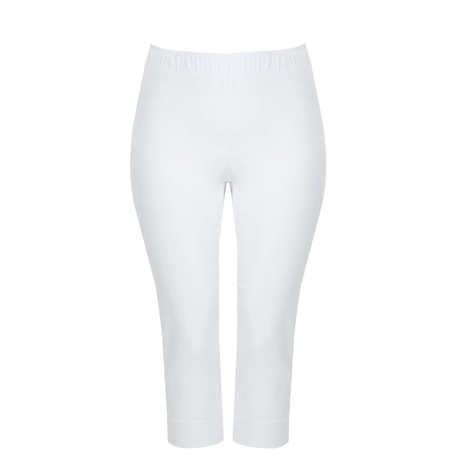 Mat Fashion Women's Blanc Capri Jogging Trousers Basic