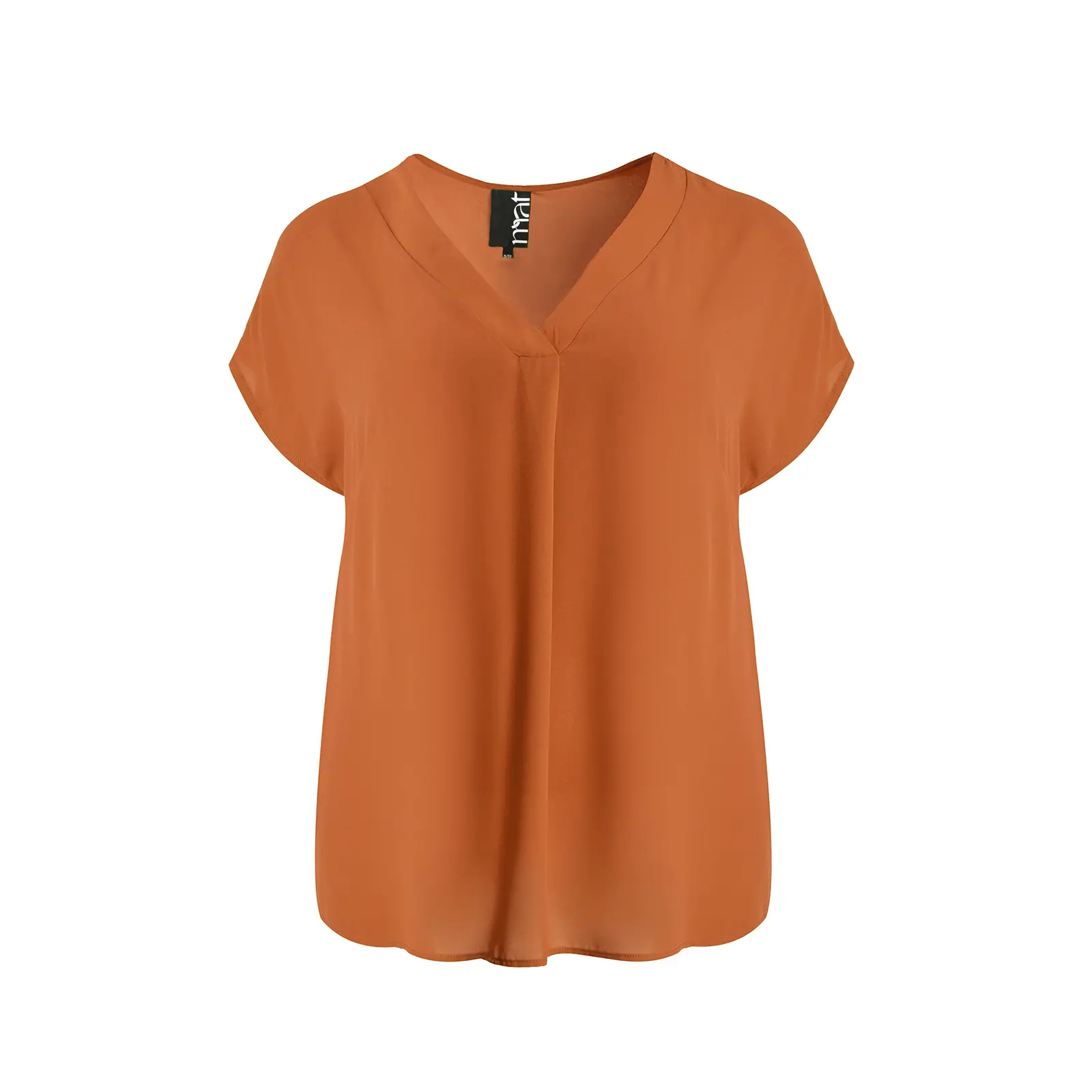 Draped V-Neck Top for Women Mat Fashion