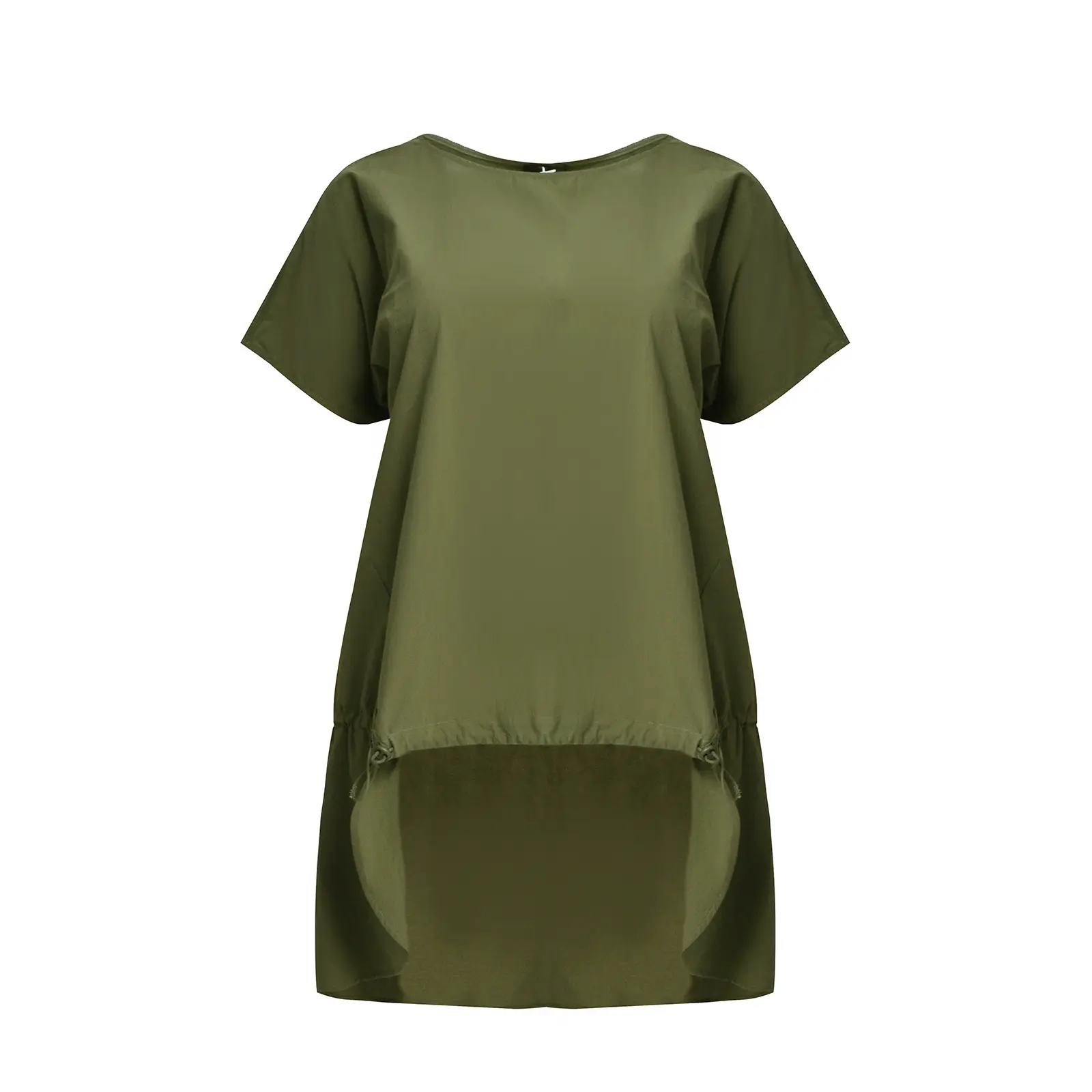T-Shirt mit verlängerter Rückenpartie für Damen Mat Fashion