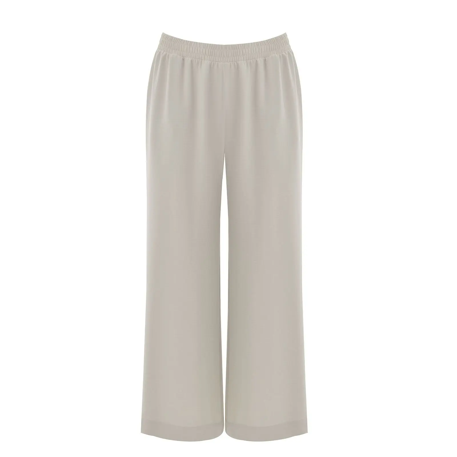 Luftige Cropped-Hose aus gewaschenem Crêpe für Damen Mat Fashion