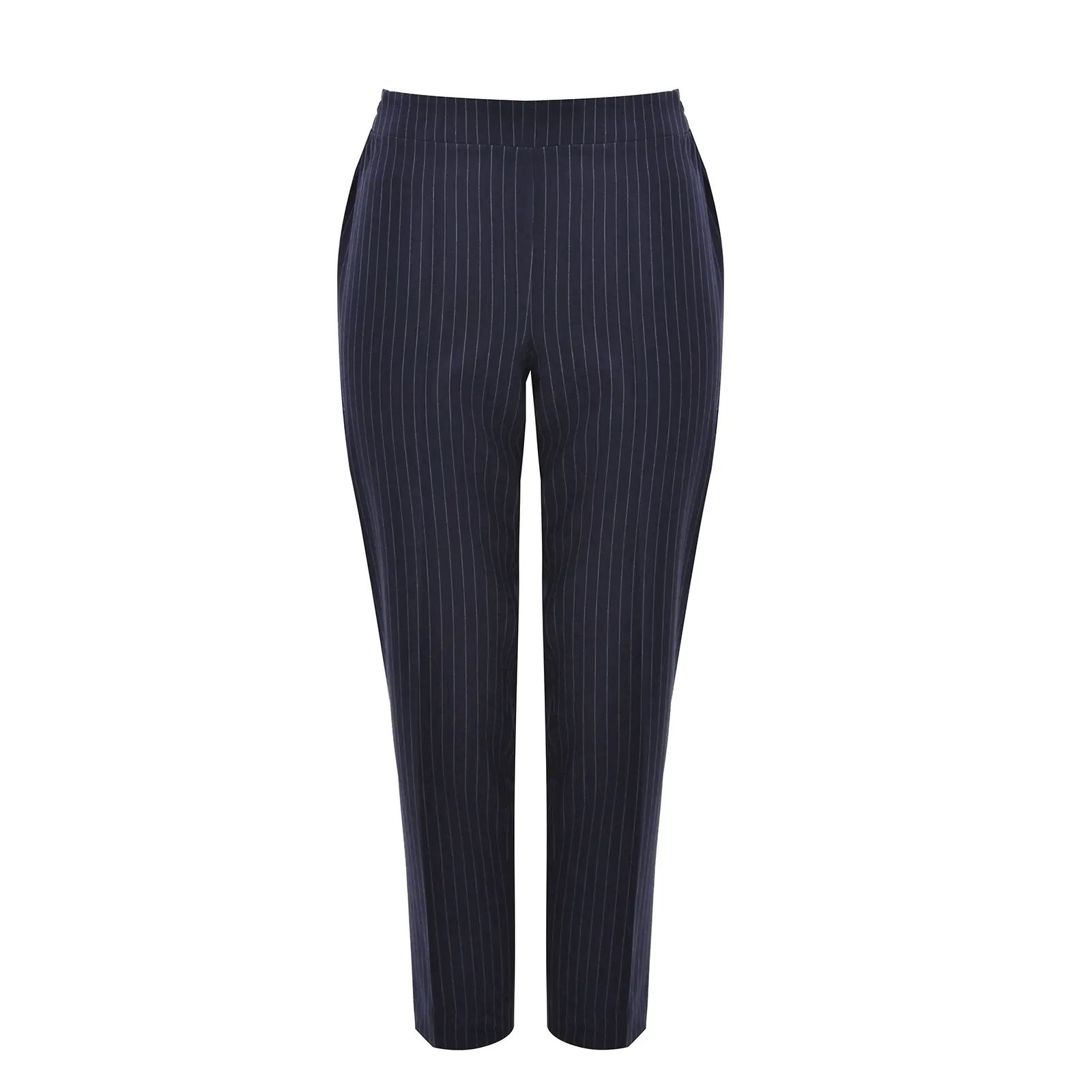 Cigarette Hose mit feinen Streifen für Damen Mat Fashion