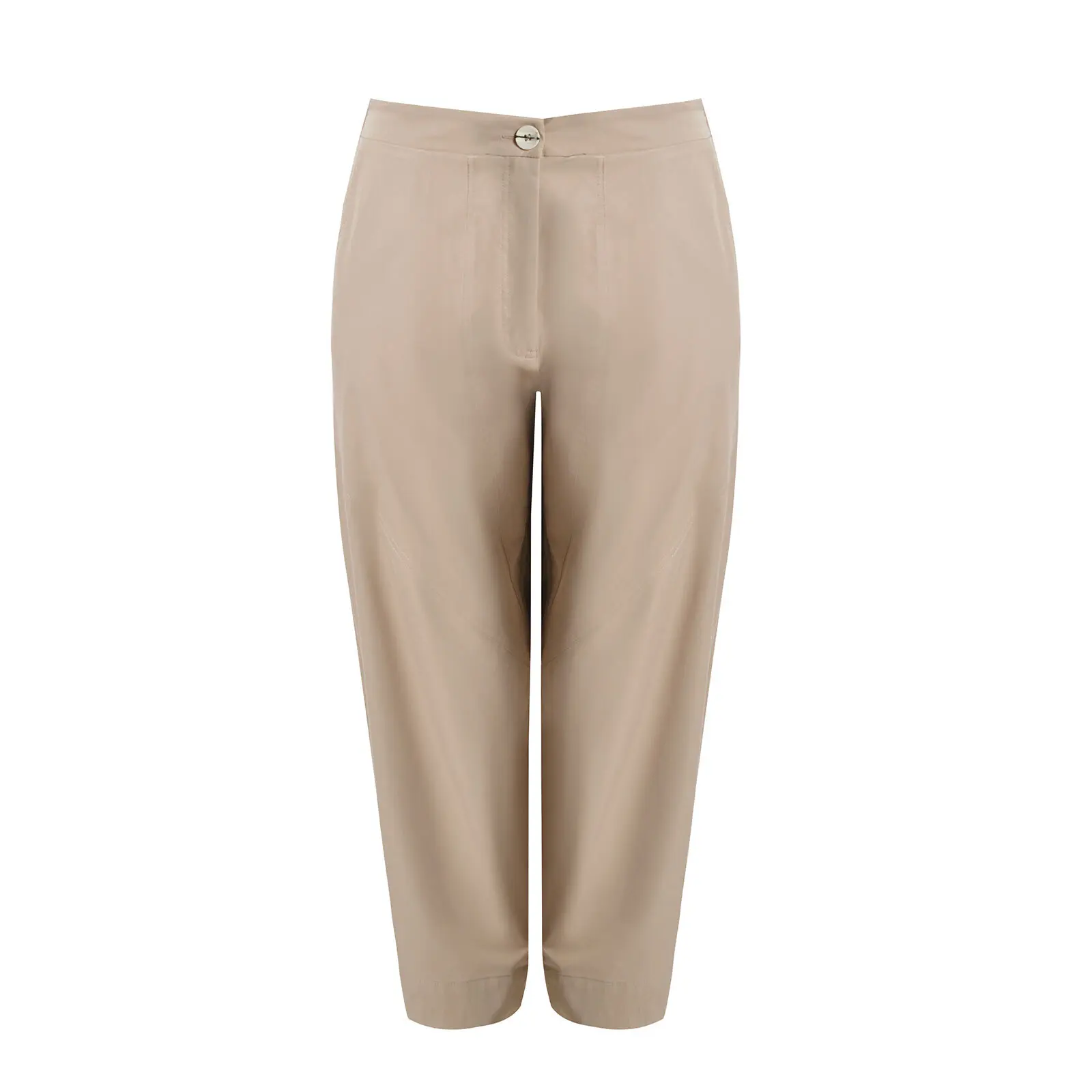 Damen Barrel-Hose mit elastischem Bund hinten Mat Fashion