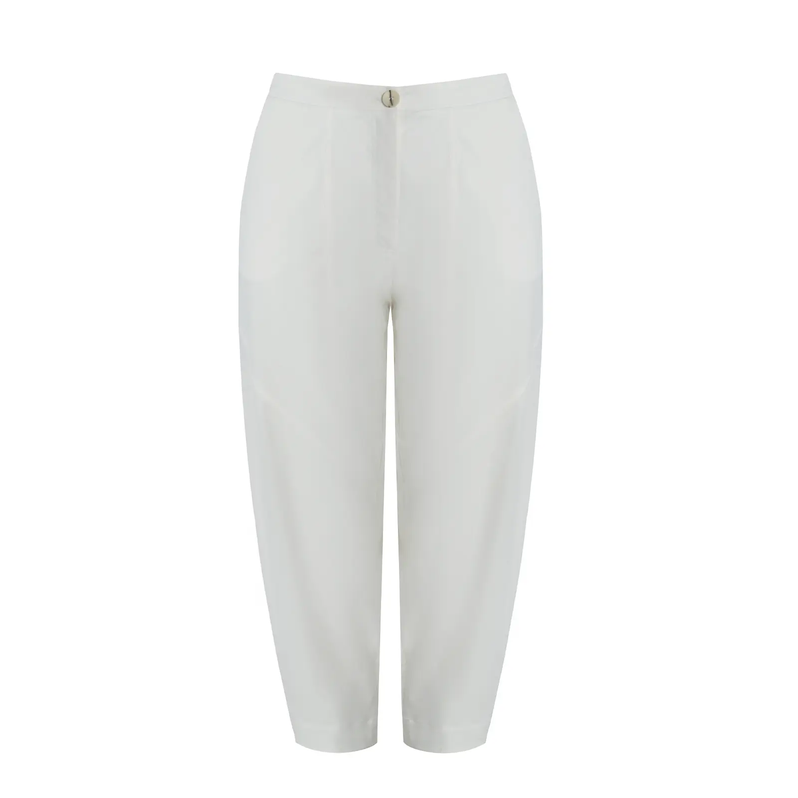 Damen Barrel-Hose mit elastischem Bund hinten Mat Fashion