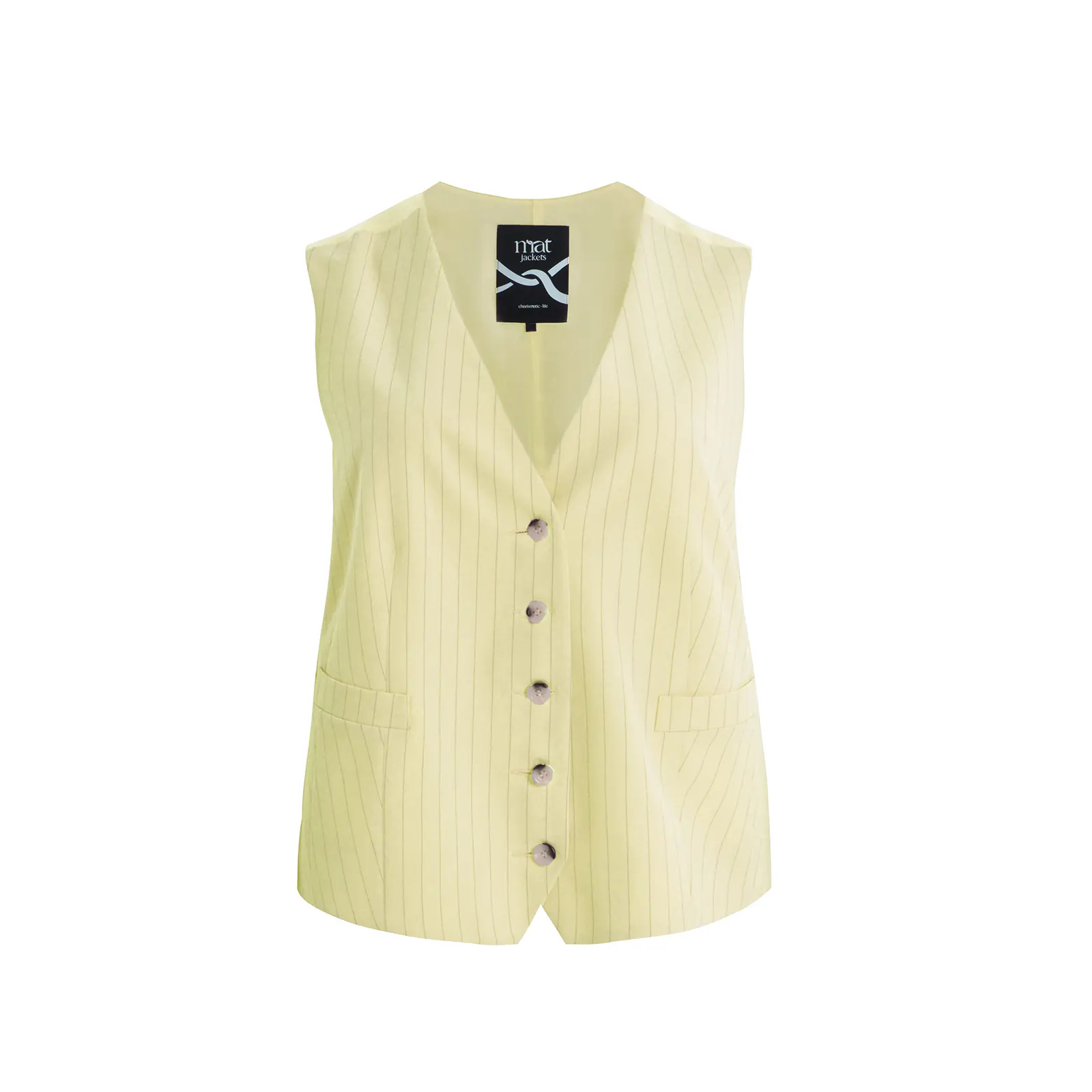 Gilet da completo a righe sottili su misura donna