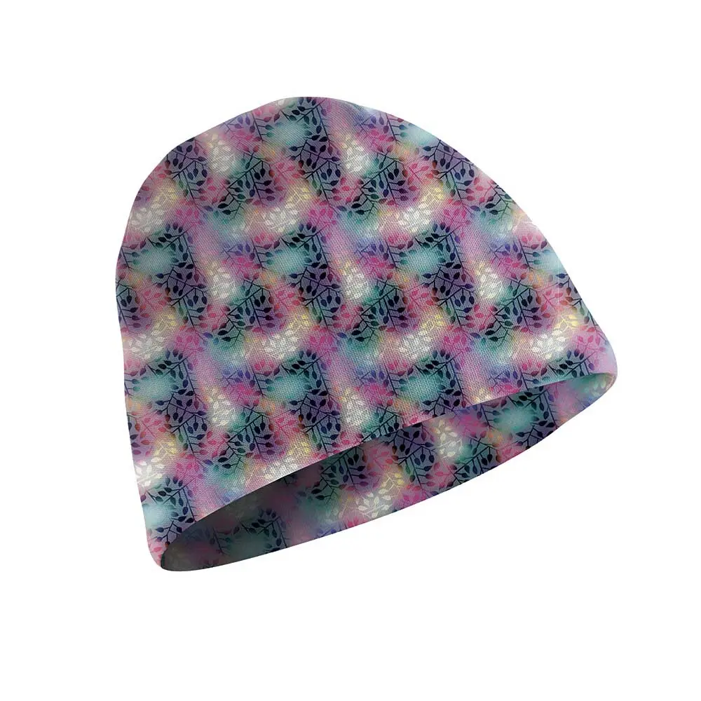 Printed Thermoregulating Fabric Beanie MATT Leaves