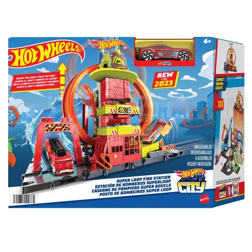 Konstruktionsspiele Mattel Hot Wheels City Super Fire Station