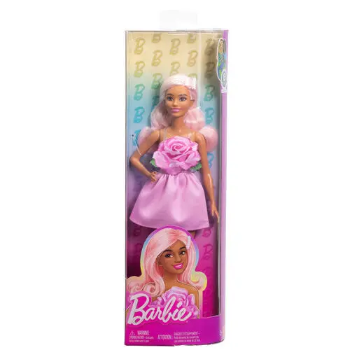 Mattel Rose Poupée Barbie Fashionista