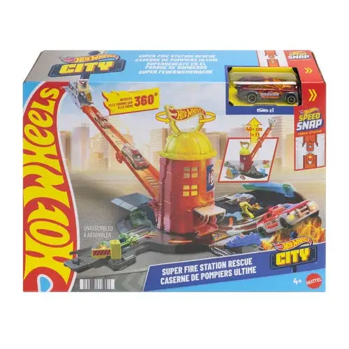 Konstruktionsspiele Mattel Hot Wheels City Fire Station