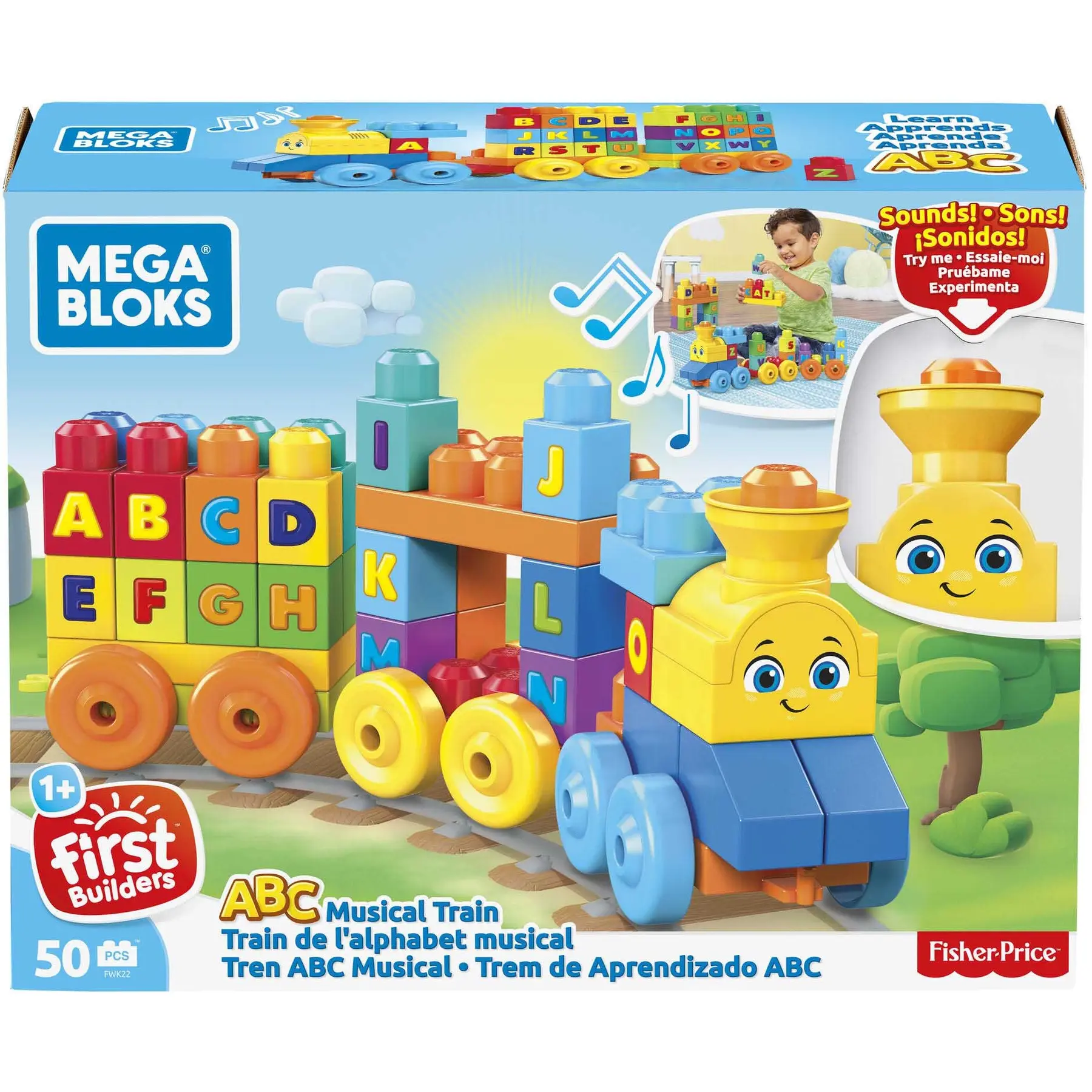 Jeux de construction mb le train de l alphabet Mattel France