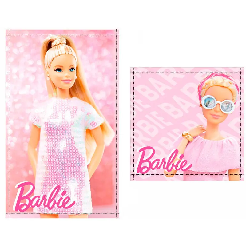 Poupée set 2 cotton bath towels Mattel (x12) Poupée set 2 cotton bath towels Mattel (x12)