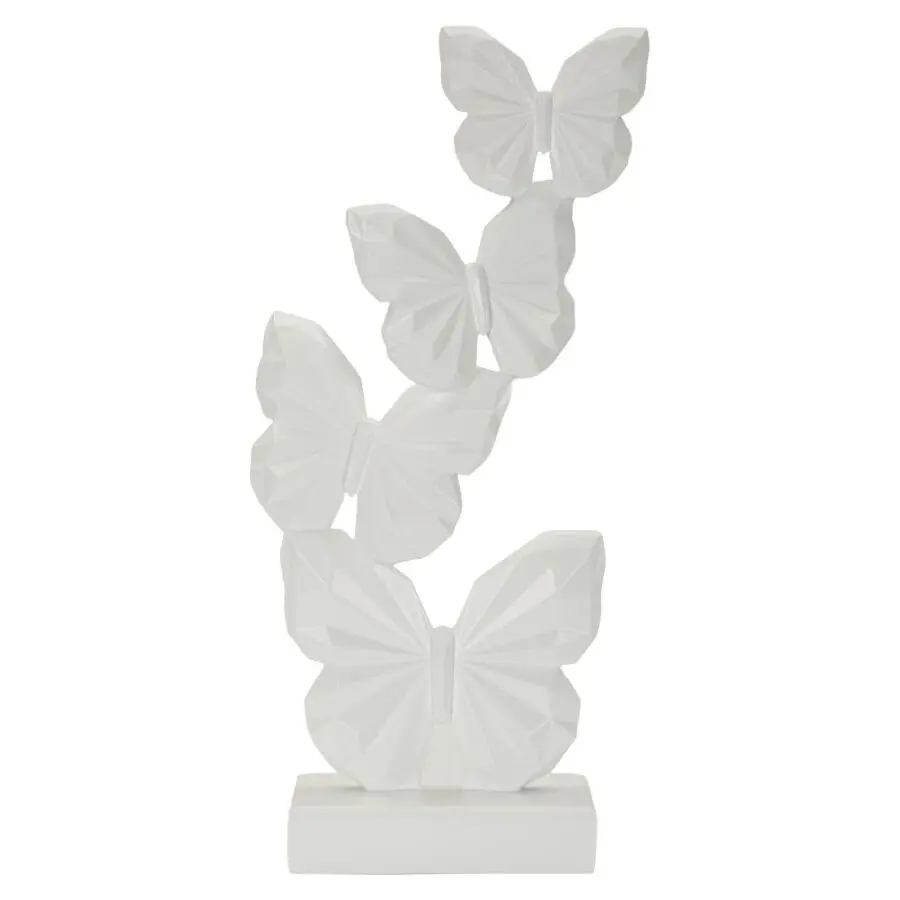 Mauro Ferretti Blanc Objet Décoratif Sculpture Butterflies