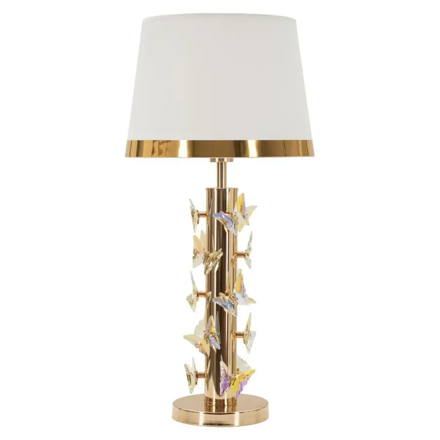 Mauro Ferretti Doré Lampe De Table Papillon