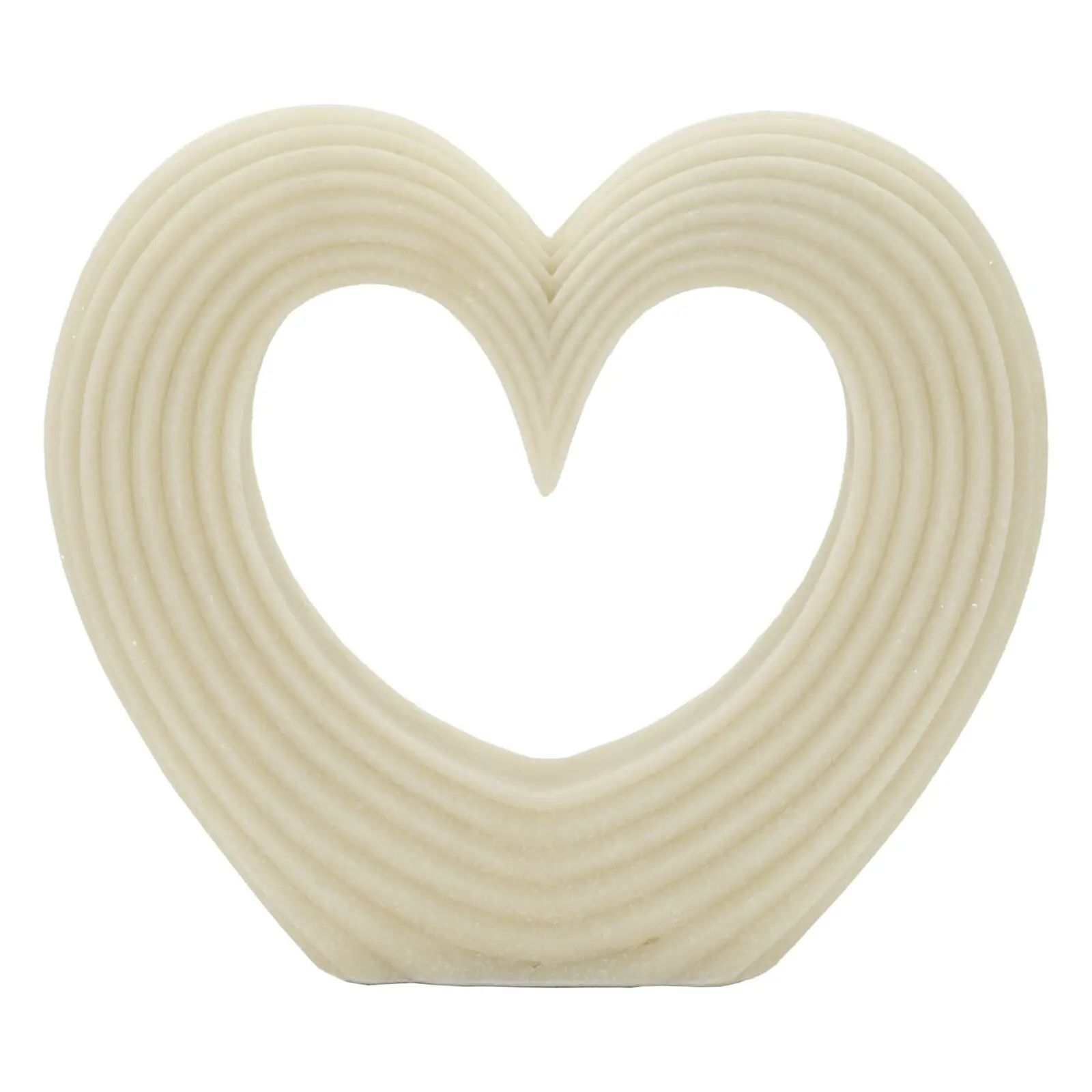 Ervesto Blanc Objet Décoratif - Quartz Amoureux - Résine Synthétique - 26 X 7 X 30 Cm - Image 3