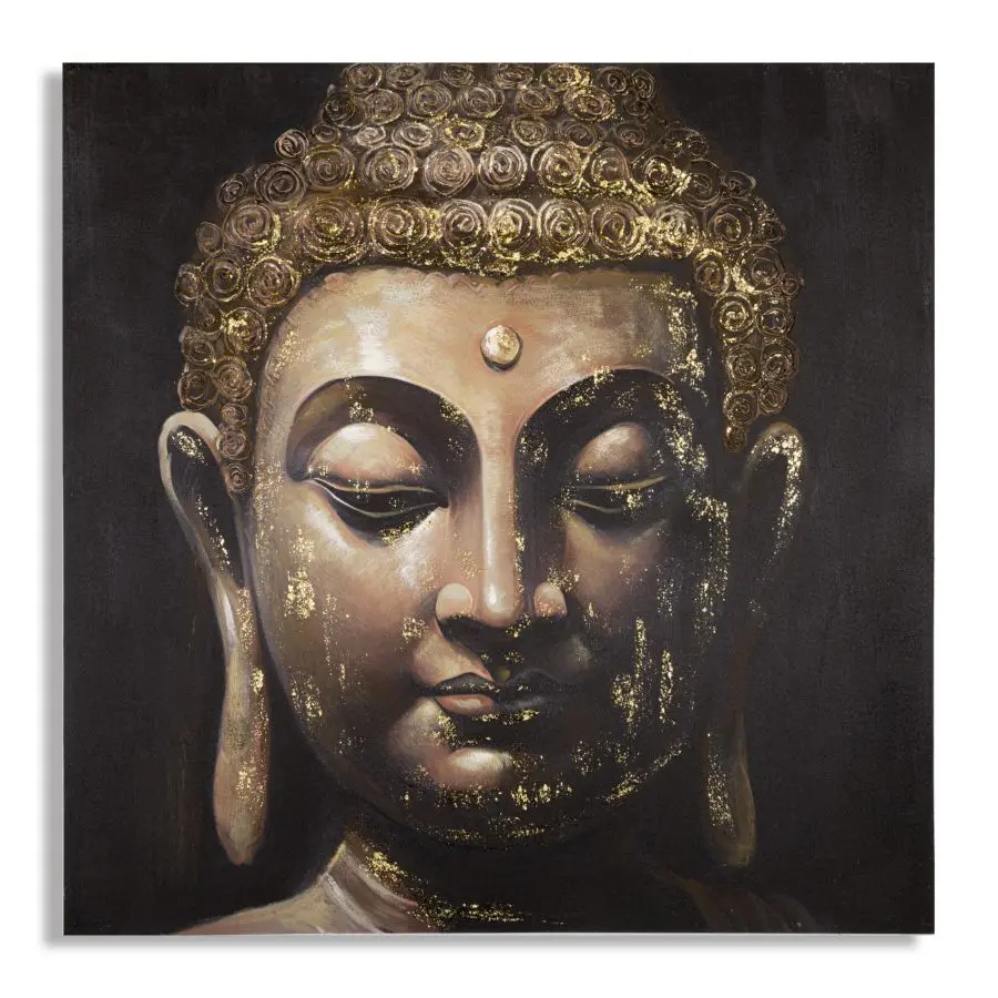 Wanddekoration Leinwandmalerei Mauro Ferretti Buddha B