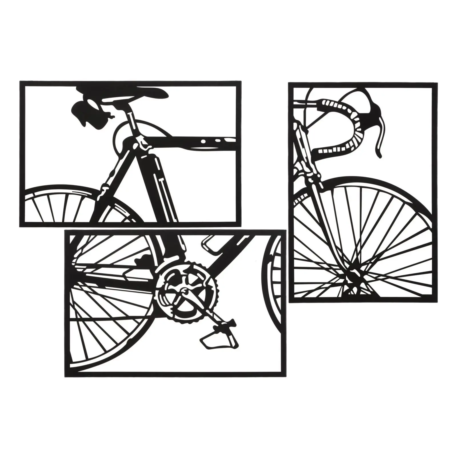 Wanddekoration Mauro Ferretti Bike (x3)