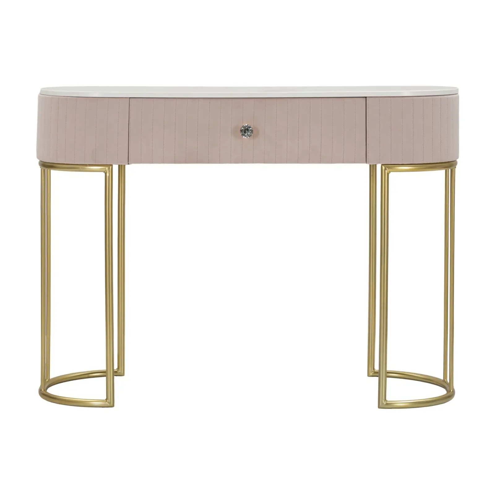 Mauro Ferretti Rose Console Ovale 1 Tiroir - Image 3