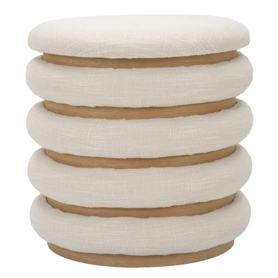 Mauro Ferretti - Decoratieve ronde poef DAMASCO, Ø 40 cm