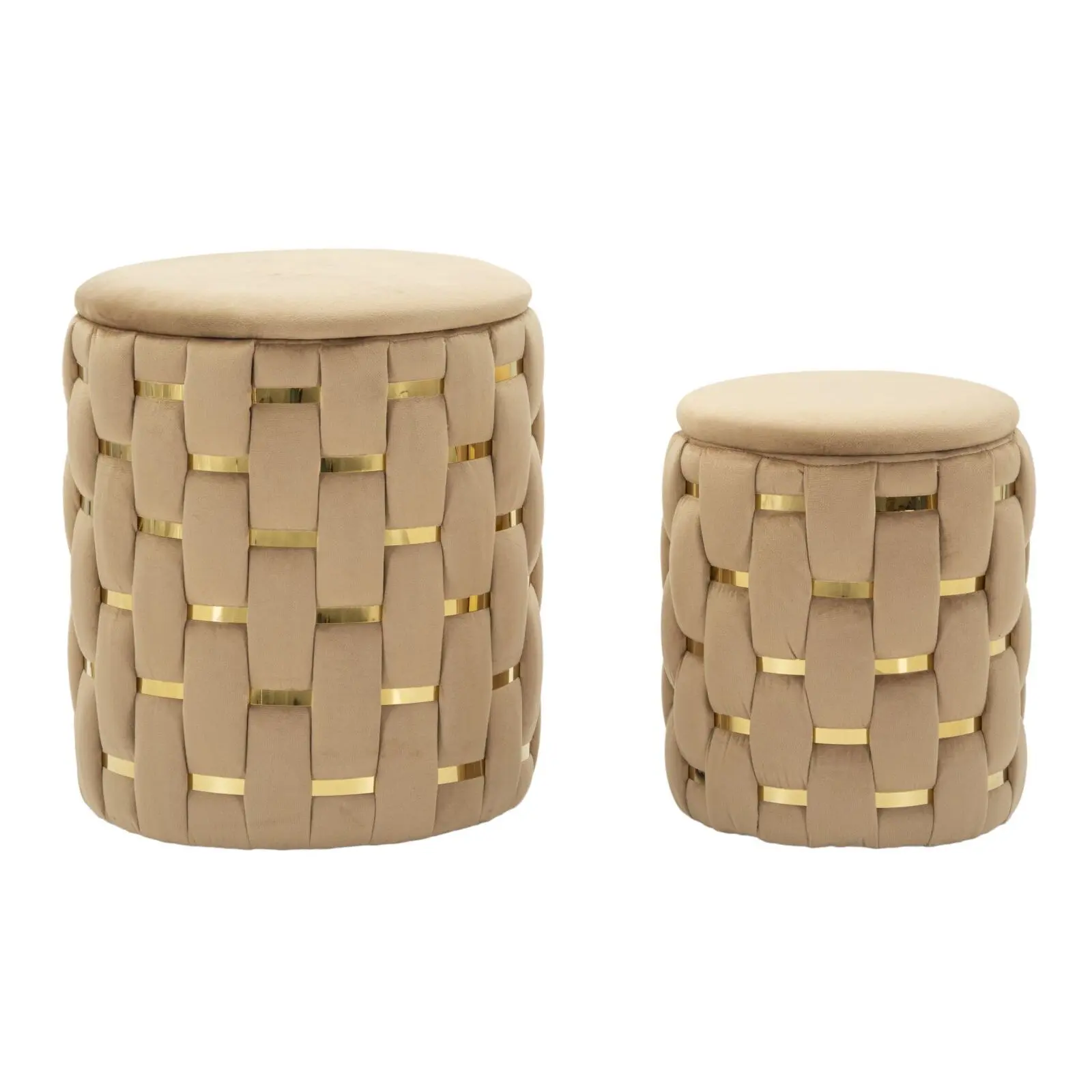Pouf avec rangement Mauro Ferretti Shanty (x2)