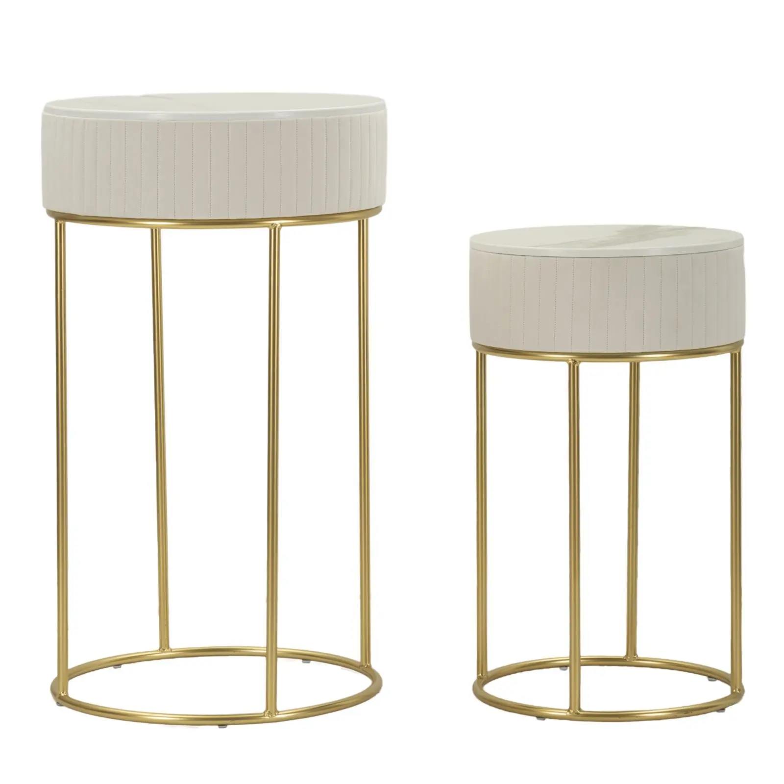 Table de chevet haute ronde Mauro Ferretti Alti (x2) Table de chevet haute ronde Mauro Ferretti Alti (x2)