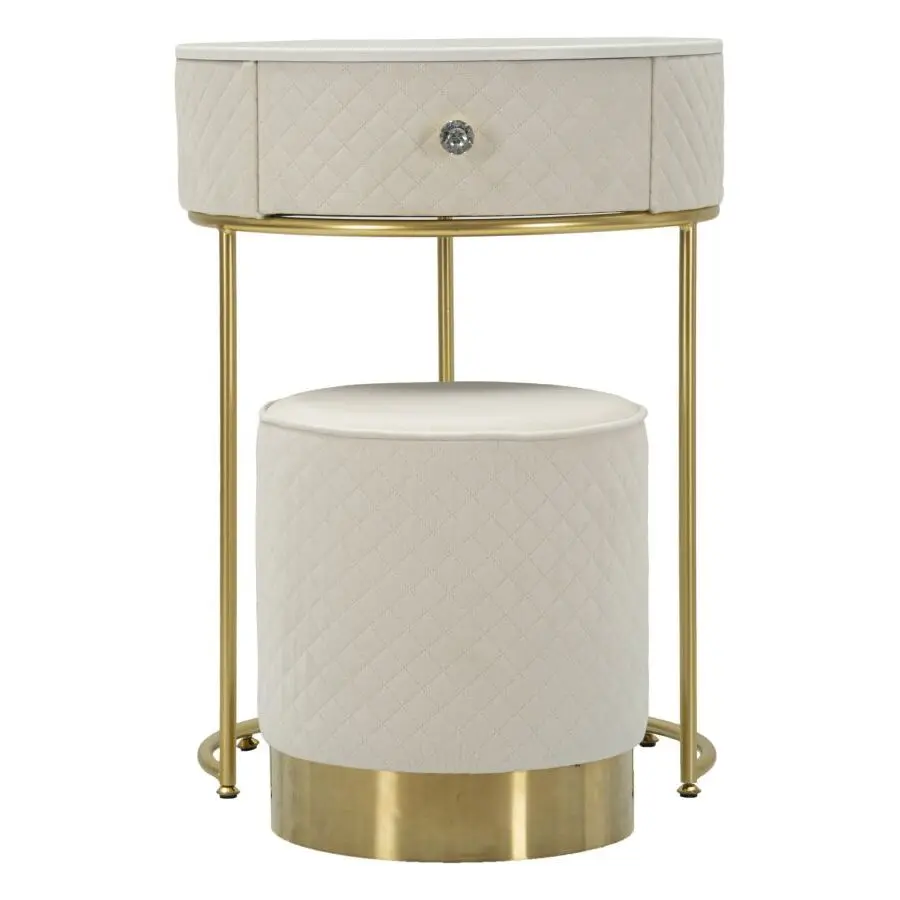 Table de chevet coiffeuse Mauro Ferretti Vellit (x2) Table de chevet coiffeuse Mauro Ferretti Vellit (x2)