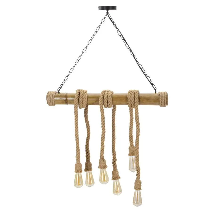 Lampe suspendue en bamboo Mauro Ferretti