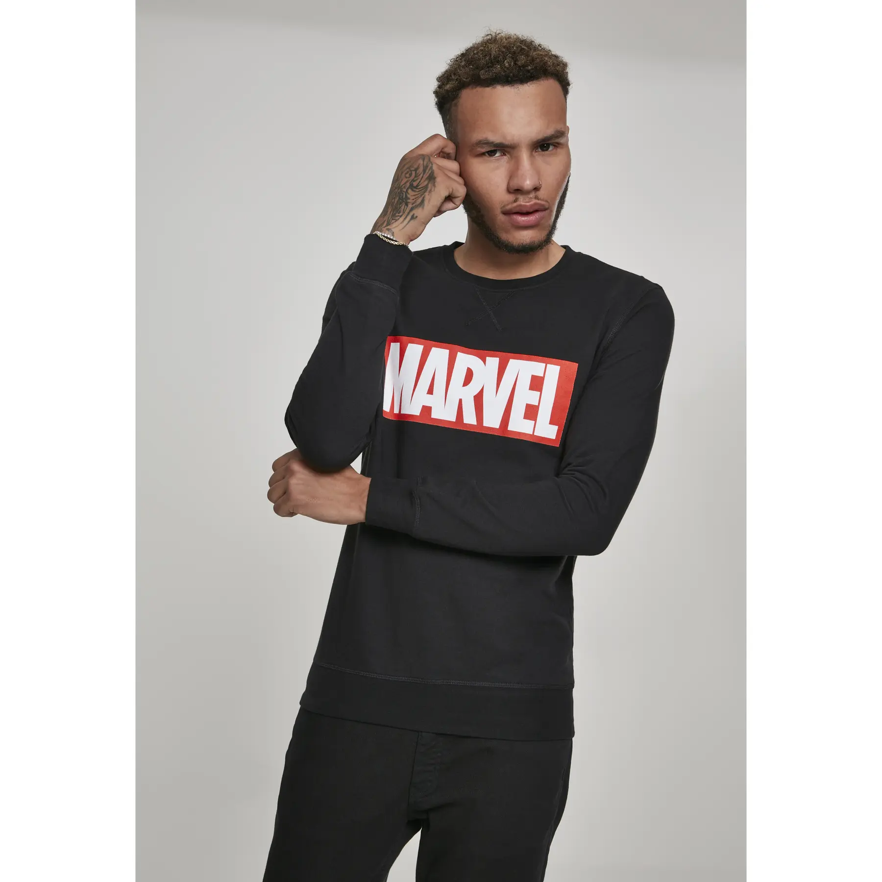 Urban Classic marvel logo crew t-shirt