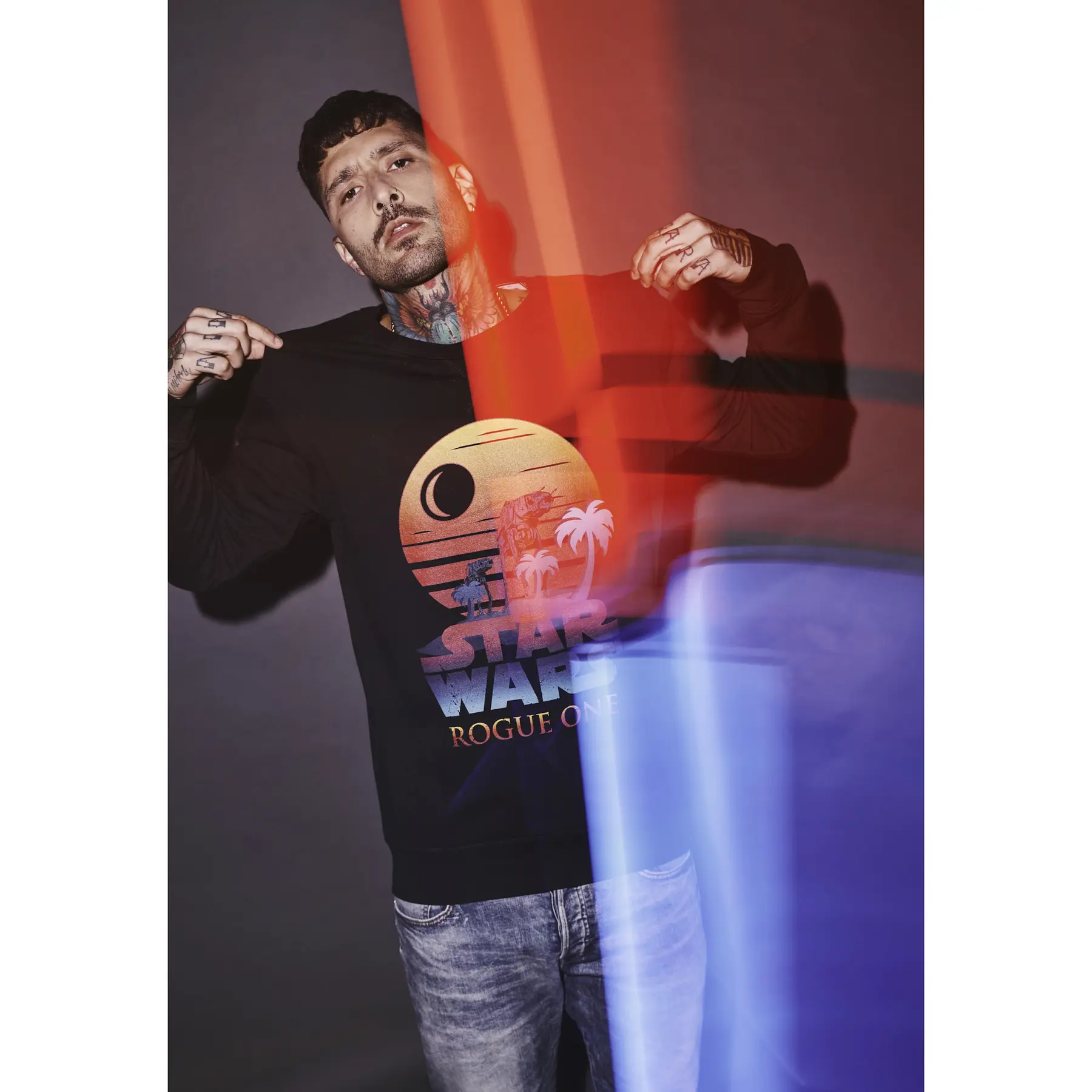 T-shirt urban classic schurke ein logo unet