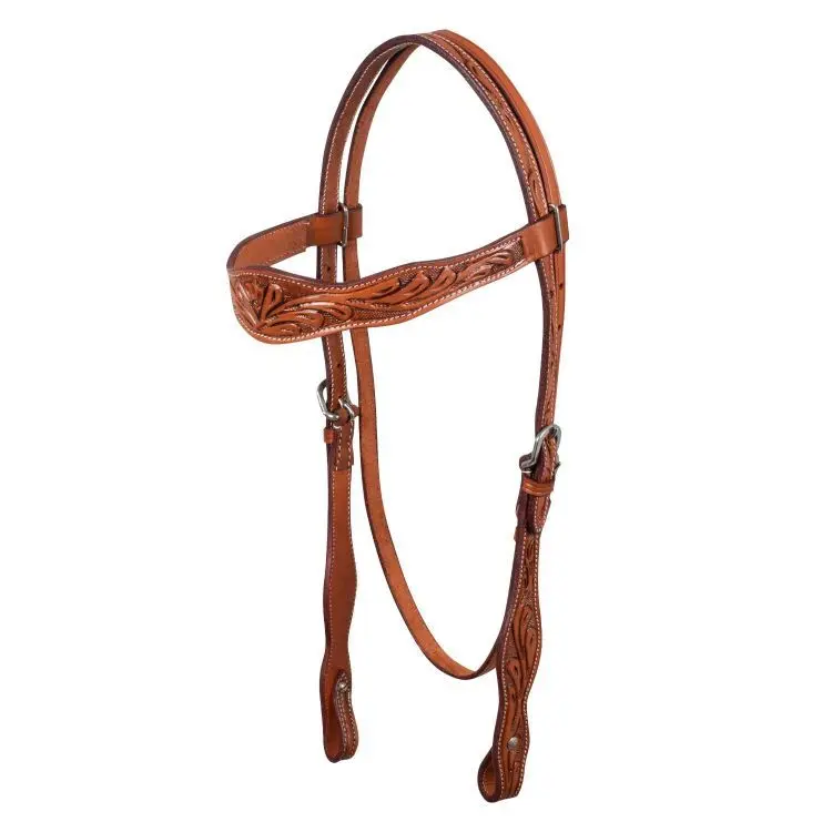 Equestrian headpiece with border McBryan Occidental