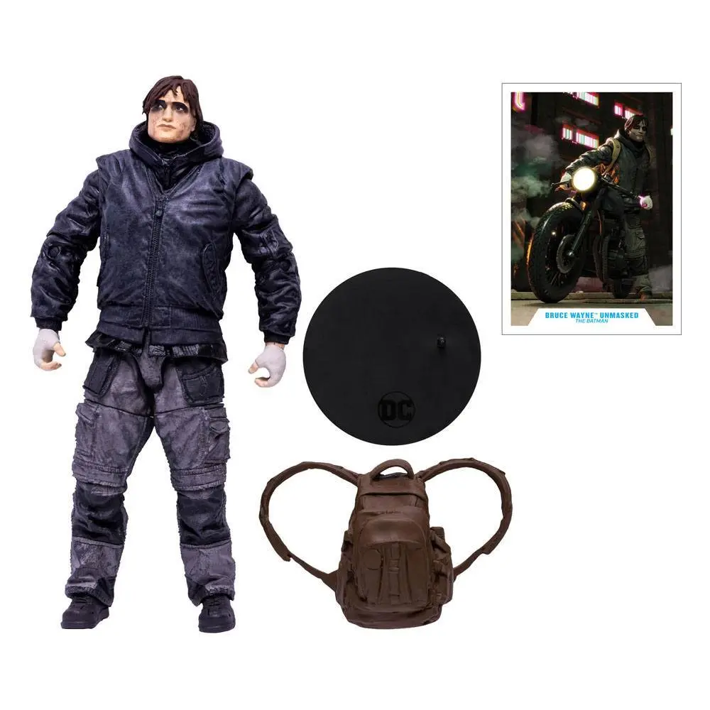 Figurine McFarlane Toys The Batman Movie Bruce Wayne Drifter Unmasked