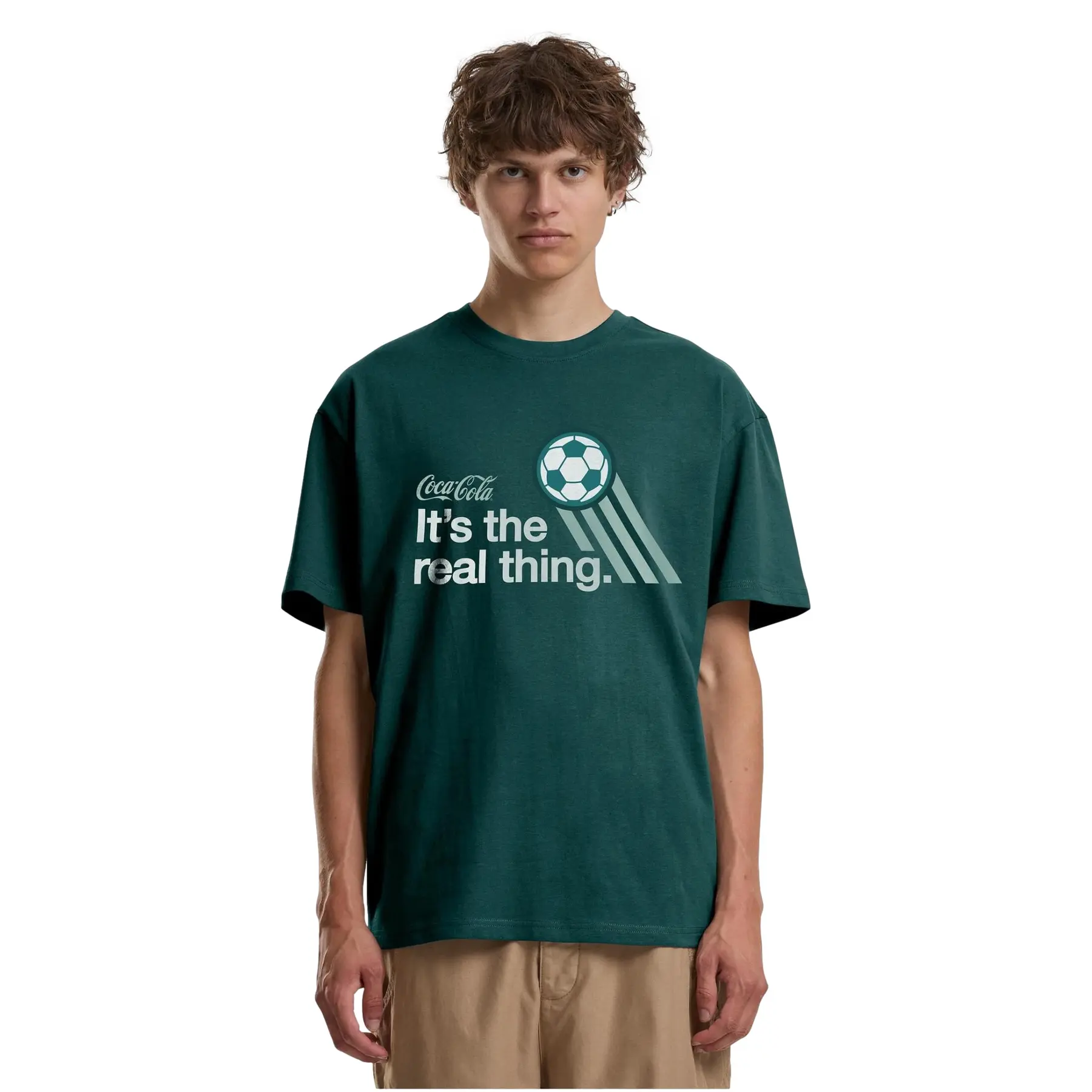 T-Shirt Merchcode Coca Cola The Real Thing Football